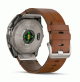 fēnix 8 – 51 mm, AMOLED - Sapphire, Titanium with Chestnut Leather Band - 010-02905-40 - Garmin